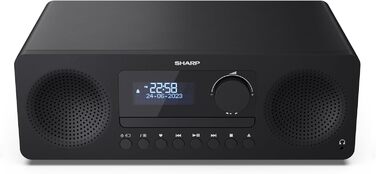 Компактна система SHARP XLB520D, 40 Вт, DAB/FM, Bluetooth, моноблок Hi-Fi, чорний