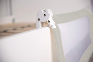 Захисний бортик для ліжка Roba Klipp-Klapp 150x40 см (Сірий) - складаний бортик від випадання для немовлят та дітей, висота 50 см