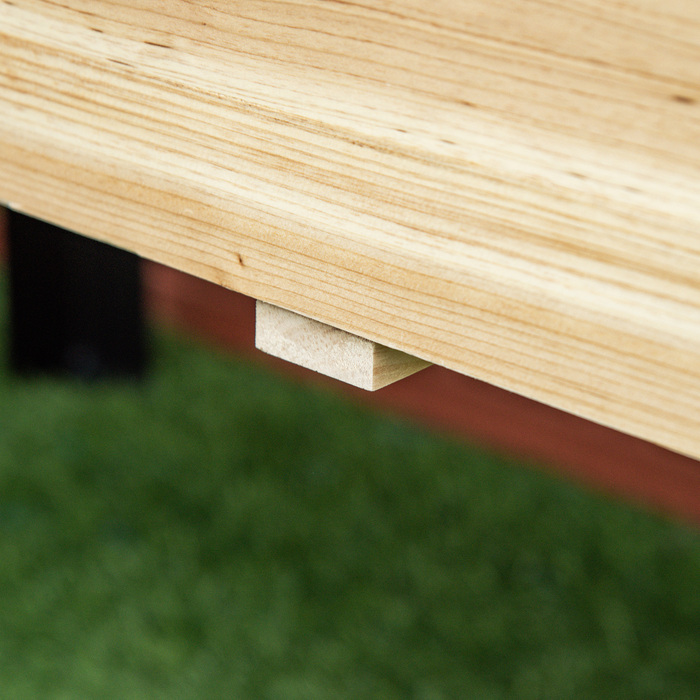 Високий грядок з ящиком для рослин, квітник, горщик для квітів, грядка для трав з тканиною, масивне дерево, сталь, натуральний+чорний колір, розмір 120 x 60 x 74 см