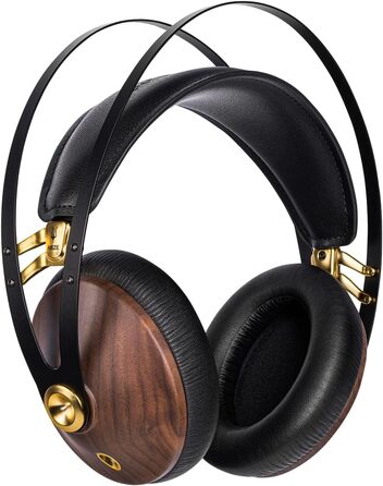 Накладні навушники-вкладиші Meze 99 Classics Walnut Gold Audiophile, високоякісні матеріали, коричневий/золотий