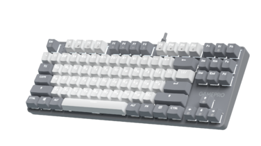 Дротова механічна клавіатура GamePro Genesis Metallic (MK110G) 87% Red switches