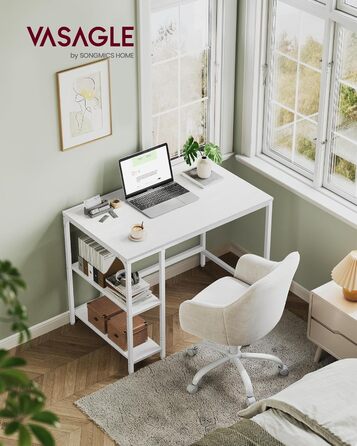 Стол письмовий VASAGLE 100x50x76 см, комп'ютерний, для офісу/дому, вінтажний стиль, коричнево-чорний