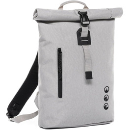 Рюкзак SONS OF ALOHA Roll-Top Slim & Small Daypack Alani - легкий міський рюкзак - перероблений ПЕТ, водовідштовхувальний - зі знімним чохлом для ноутбука 14-футовий велосипедний рюкзак (White-beach)