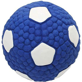 М'ячик-пищалка для собак SHANGUP - іграшка-гризунець для собак (синій)