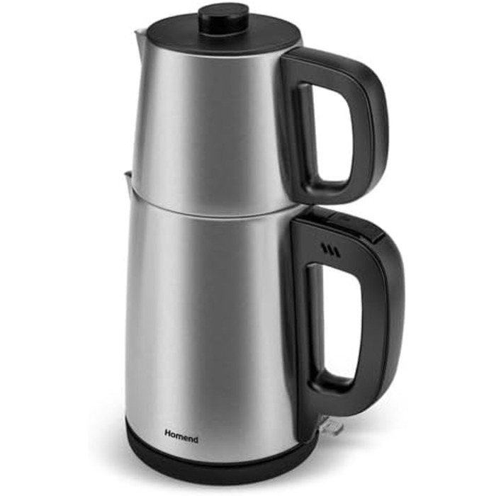 Чайник електричний KARACA HOMEND ROYALTEA 1728 EU, нержавіюча сталь, чорний