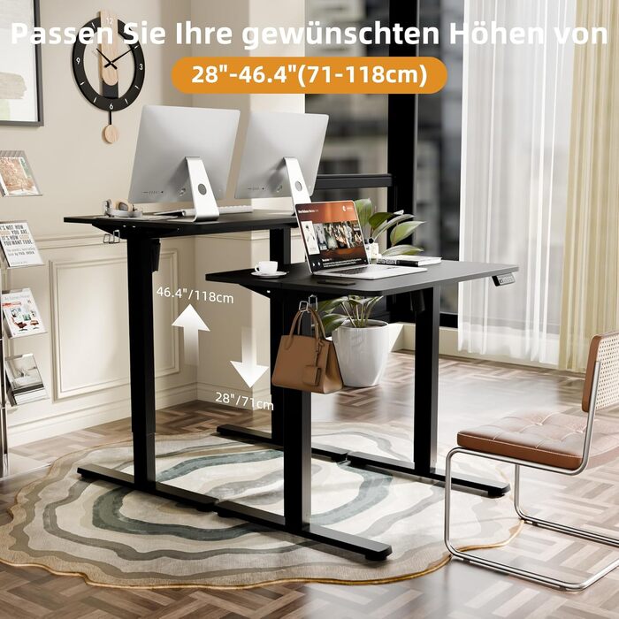 Ергомейкер: Електричний регульований стіл 170x60 см (білий)