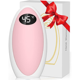 Електричний грілка для рук Powerbank 5200mAh, USB, для кемпінгу, катання на лижах, подарунок (Рожевий)