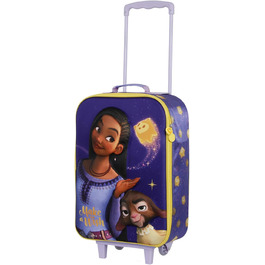 Футляр-візок Disney Wish Star-Soft 3D, фіолетовий, 17 x 33 x 52 см, ємність 26 л