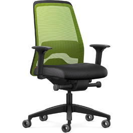 Офісне крісло Interstuhl Every Active Edition: регульована поперекова підтримка, комфортне та активне сидіння (зелений | чорний)