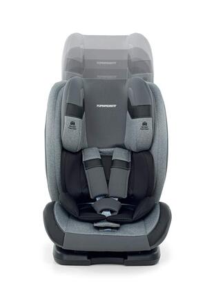 Автокрісло Foppapedretti Re-Klino без IsoFix, група 1/2/3 (9-36 кг), для дітей від 9 місяців до приблизно 12 років, срібло (Seggiolino Auto Re-klino, Sky)