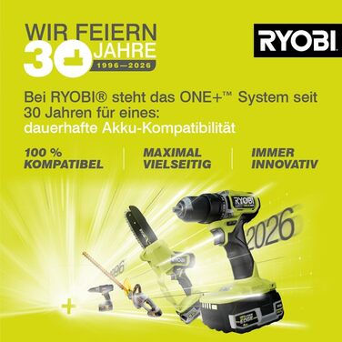 Акумуляторний газонокосарка RYOBI ONE+ OLM1833B, 33 см, без акумулятора та зарядного пристрою