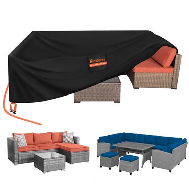 Захисний чохол для садово-патіо меблів, 250x250x90 см, водовідштовхуючий, стійкий до УФ-випромінювання, 420D, для вулиці