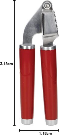 Прес для часнику KitchenAid з нержавільної сталі, придатна для миття в посудомийній машині – Almond Creme (імперський червоний)