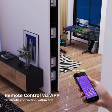 Ігровий стіл EUREKA ERGONOMIC RGB 110 см з підсвічуванням, 110 x 60 см