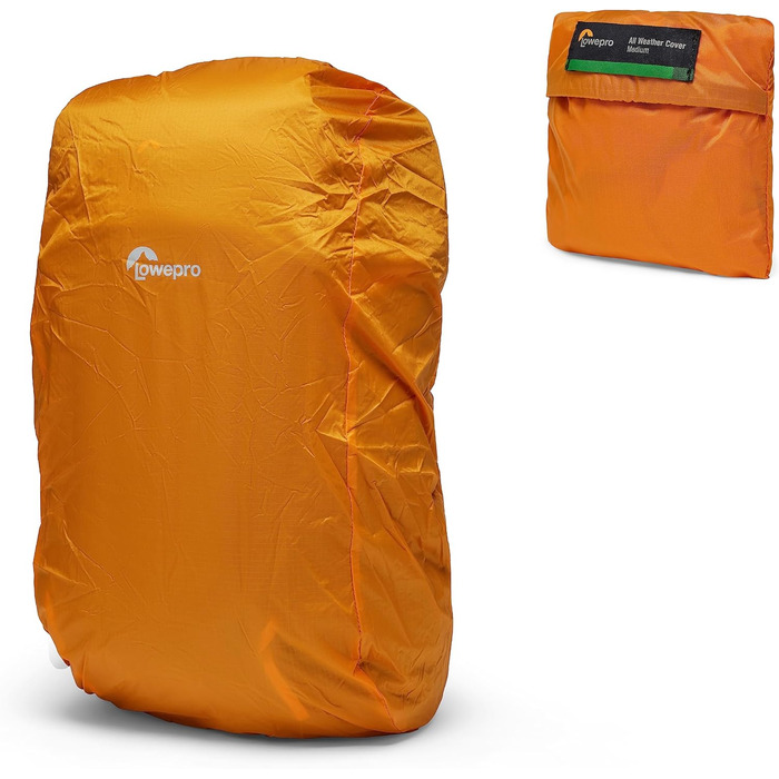 Дощовик Lowepro AW Medium виготовлений з перероблених матеріалів, водонепроникний захисний чохол для сумок для камери, чохол для рюкзака, водонепроникний