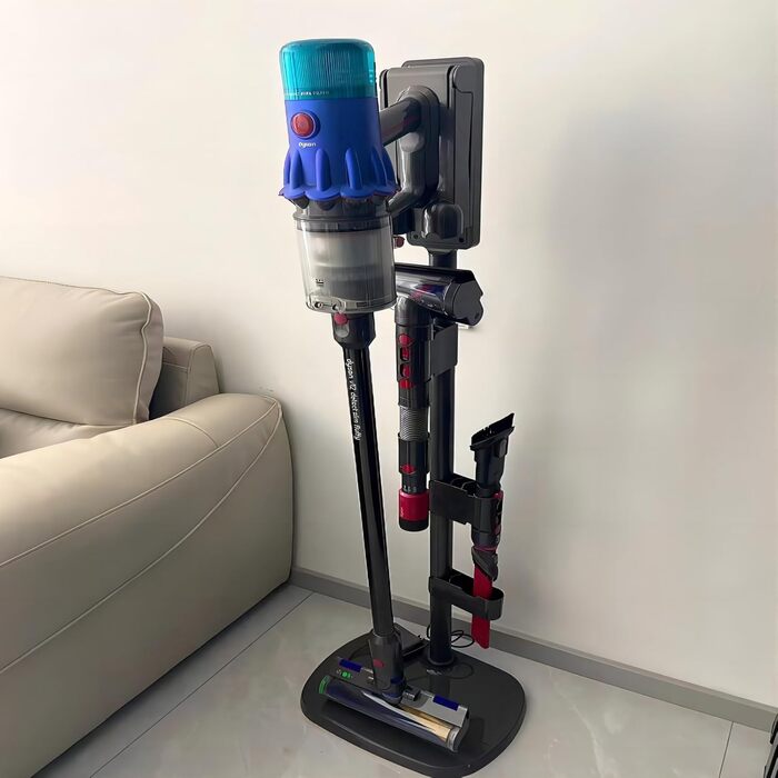 Підставка для пилососа wzglsbkd для Dyson V6-V15, підлогова підставка, без свердління, стабільний твердий анодований сплав