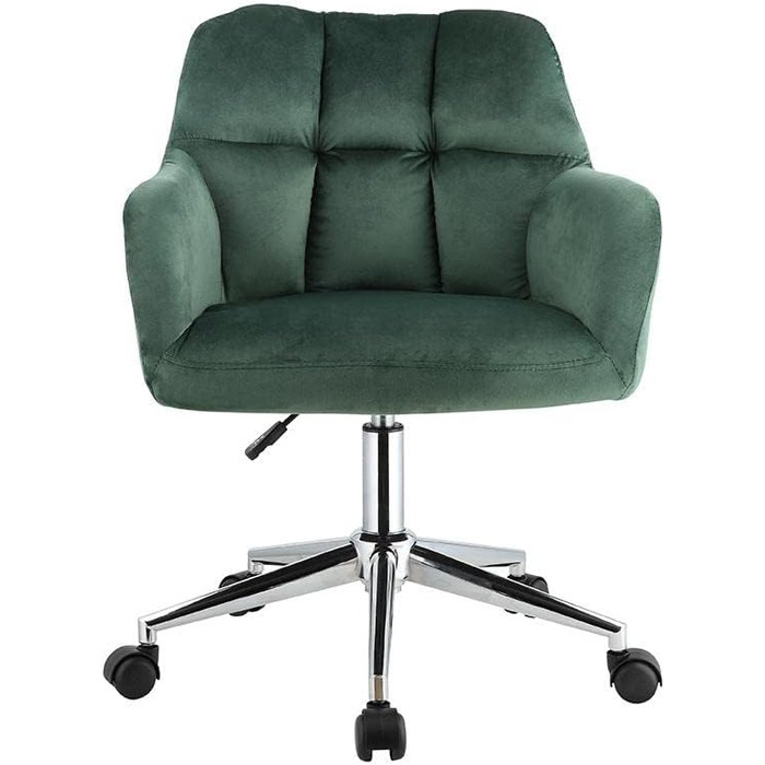 Офісний стіл Pascal Morabito PEGA - крісло, регульована висота, велюр, зелений