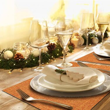 Набір тканинних серветок для столу (8 шт), Бордовий колір, Стійкі до тепла, Легко миються, Ідеально для святкування та декору