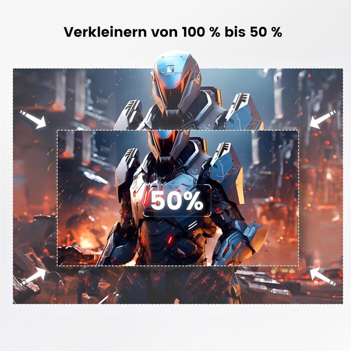 Портативний проєктор Beamer з автофокусом та корекцією трапецеїдальних спотворень, WiFi, Bluetooth, Full HD 1080P, LED, 145°, 50% Zoom, для домашнього кінотеатру та мобільного використання, чорний