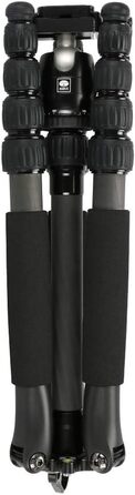 SIRUI T-025SK+B-00K туристичний ультралегкий штатив-тринога з вуглецевого волокна з кульовою головкою, висота 128 см, вага 0,98 кг, вантажопідйомність 5 кг