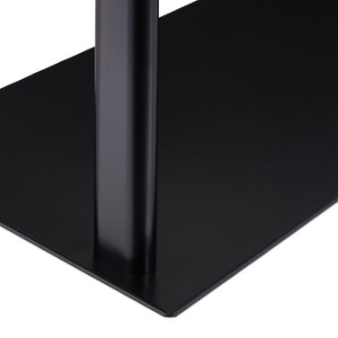 Підставка для рушників Relaxdays з 3-ма підлокотниками, чорного кольору