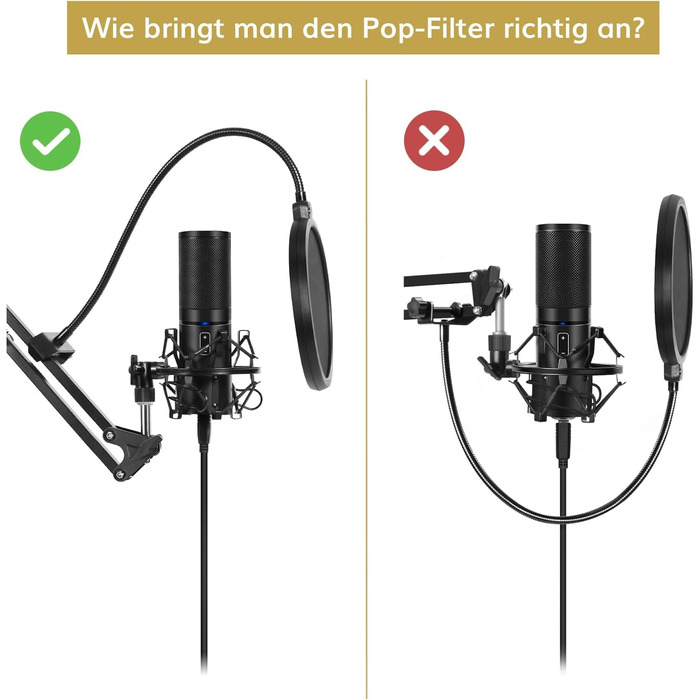 Стойка для мікрофона TONOR з кріпленням 