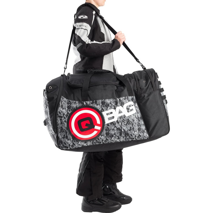 Величезна спортивна сумка об'ємом 120 літрів, ідеально підходить для спорядження водія, камуфляжний візерунок - міцний поліефірний матеріал