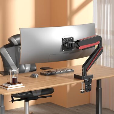 Тримач для монітора HILLPORT A9B, 17-49 дюймів, до 20 кг, VESA 75/100 мм, чорний