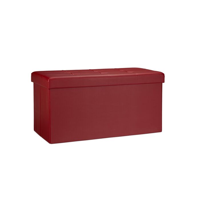 Лавка Relaxdays з місцем для зберігання, штучна шкіра