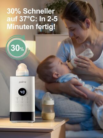 Підігрівач для пляшечок KOSTTE - універсальний, для грудного молока та суміші (білий)