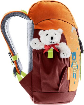 Дитячий рюкзак Deuter Cuddly Bear (8 л) лімітована серія з ведмедиком Тедді (мандарин-секвоя)