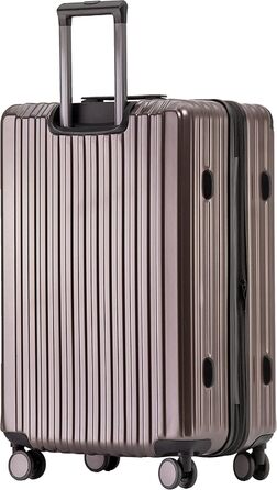 Набір валіз Münicase M816 TSA: 3 шт. (Coffee), з TSA-замком, телескопічним ручками та жорстким корпусом