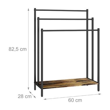 Підставка для рушників з полицею Relaxdays