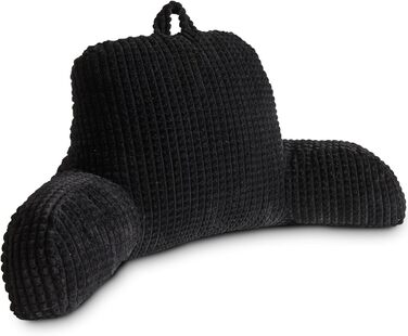 Крісло-мішок Holawakaka для дорослих з підлокітниками та спинкою, чорний, великий - для читання, відпочинку та роботи за ноутбуком