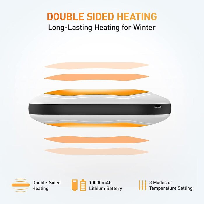 Електричний підігрівач рук, 8000mAh, Powerbank USB, портативний, для дітей, жінок, чоловіків, найкращий подарунок на зимові свята