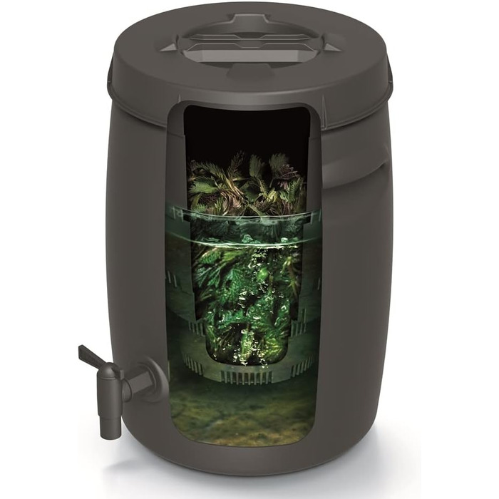 Відро для компосту Відро для органічного сміття Компостер для органічних відходів Виробництво добрив Контейнер для органічних відходів Побутове відро чорне (55 л)