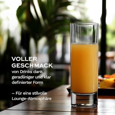 Набір склянок Longdrink Stölzle Lausitz New York Bar (6 шт., 320 мл) – Стильні склянки для коктейлів, води та соків, з кришталевого скла, стійкі до миття в посудомийній машині та ударів