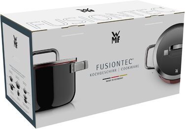 Набір каструль WMF Fusiontec Mineral Pro 4 шт, індукція, нержавіюча сталь, чорний, Made in Germany