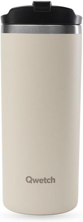 Термокружка QWETCH 470 мл з нержавіючої сталі - для кави та чаю, зберігає тепло 6 годин, холод 12 годин, без BPA, з герметичним закриттям, багаторазова