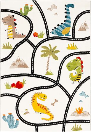 Килимок дитячий Pergamon Maui Kids Dino Street Rug барвистий, 5 розмірів, 140x200 см