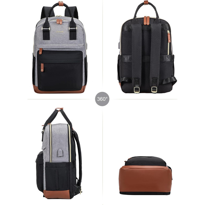 Жіночий рюкзак LOVEVOOK: водонепроникний, для ноутбука 15.6