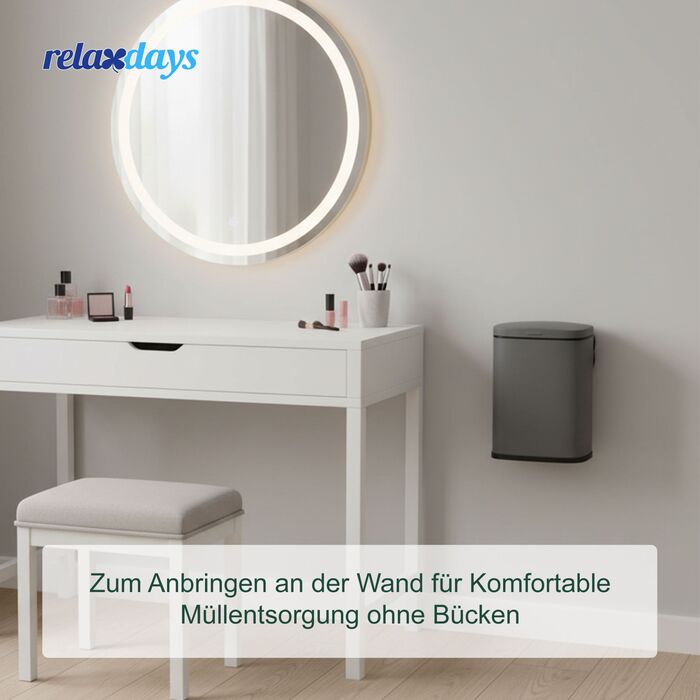 Контейнер для косметики Relaxdays для кріплення на стіну, 3 літри