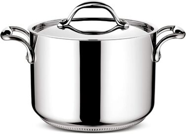 Каструля Lagostina ACCADEMIA LAGOFUSION з нержавіючої сталі, 24 см (6,7 л) з кришкою, для всіх типів плит (в т.ч. індукційних), з прикріпленою ручкою, Італія, гарантія 25 років