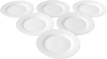 Порцеляновий кавовий сервіс білий 18-ти частинний, набір посуду для 6 осіб