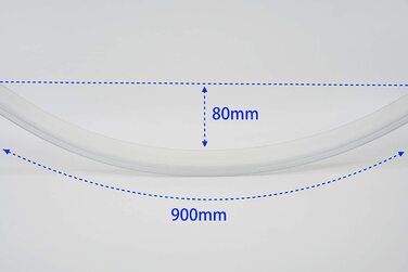 Ущільнювач для душових HNNHOME 4-6 мм прозорий