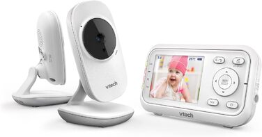 Відеоняня VTech VM3250-2 з LCD-екраном 7,1 см, нічним баченням, датчиком температури та радіусом дії 300 м