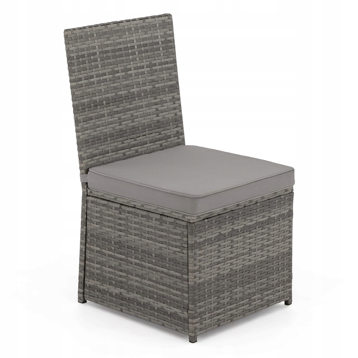 Комплект садових меблів із техноротанга EMWOmeble, сірий, 6 предметів