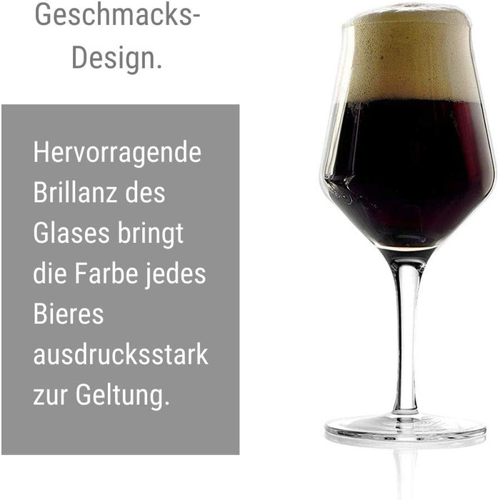 Келихи для крафтового пива Stlzle Lausitz 430 мл, набір з 6 шт. , посудомийна машина та ударостійка, кришталеве скло