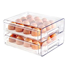 Холодильник BigTron 32 з кришкою для яєць, потовщене Портативне сховище, штабельована кошик для кухонної Комори, туалетний столик для ванної, туалетний столик