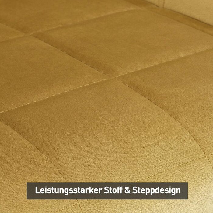 CLIPOP Комплект стільців для їдальні (6 шт.) з підлокітниками, м'яке сидіння з штучної шкіри, для кухні, вітальні, їдальні, колір: Тюльпан Золотий